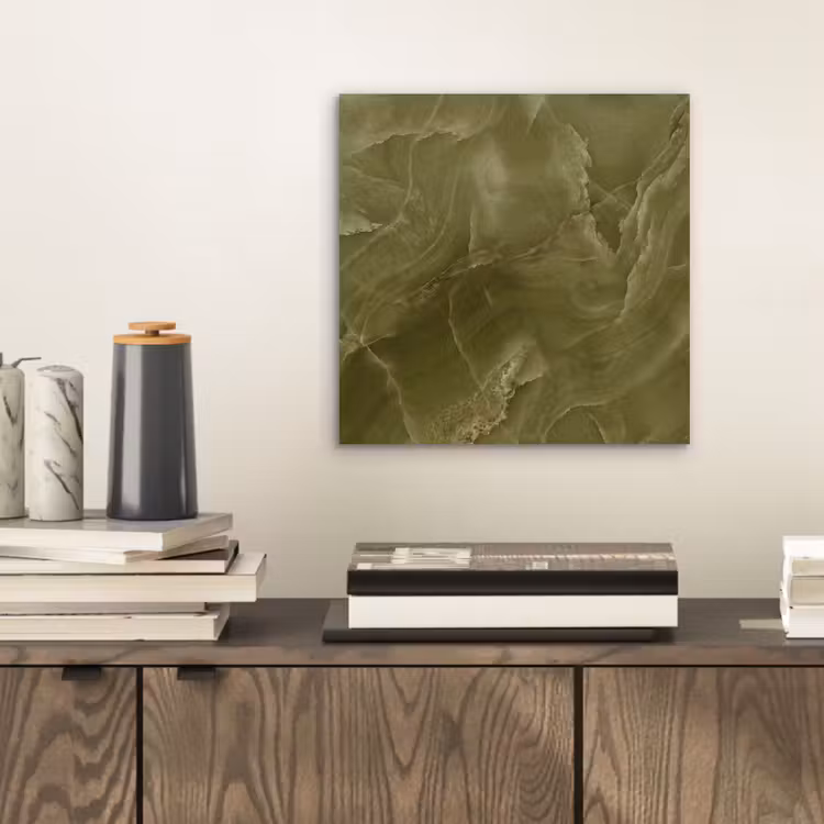 Alu-Dibond-Bild - Marmor – Grün – Abstrakt — 2