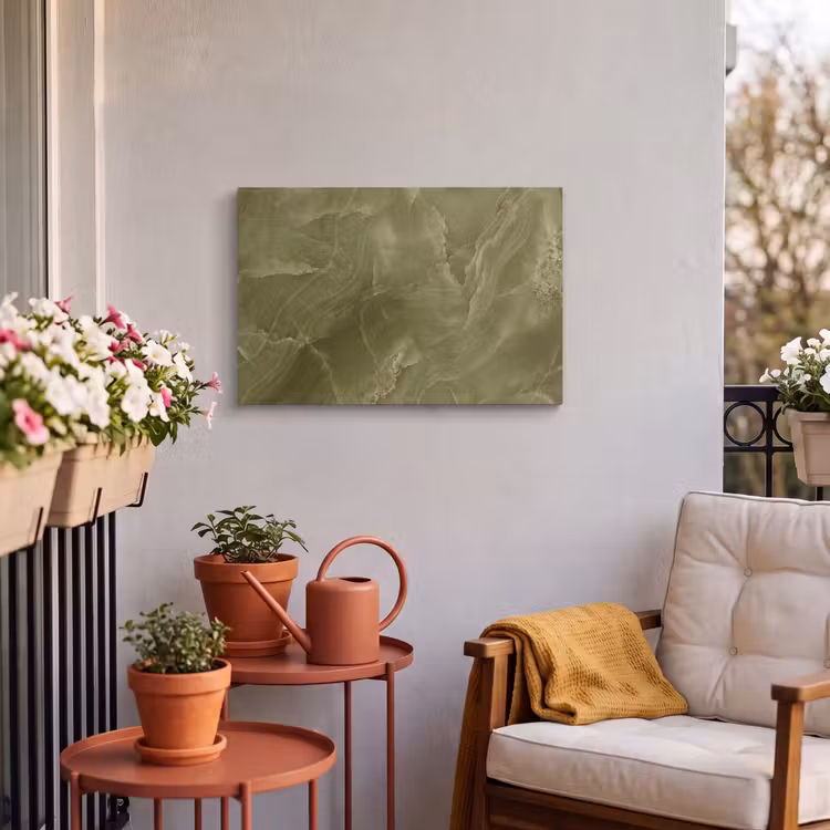 Outdoor Leinwand - Marmor – Grün – Abstrakt — 3