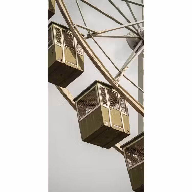 Tapete - Riesenrad – Attraktion – Grün — 2