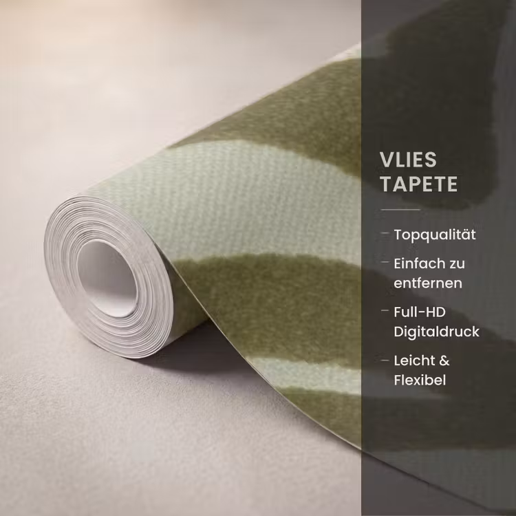 Tapete - Zebra-Muster – Grün – Modern — 3