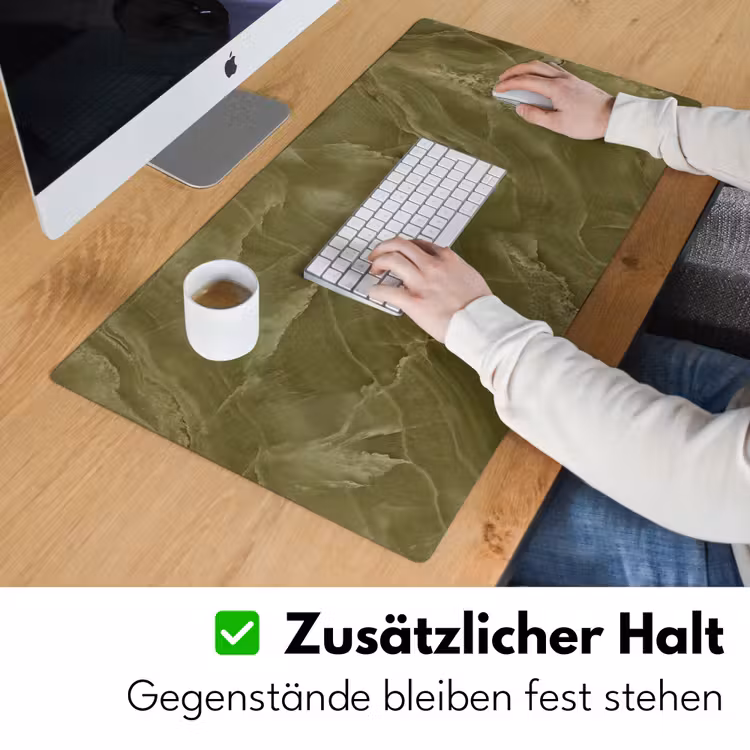 Schreibtischunterlage - Marmor – Grün – Abstrakt — 3