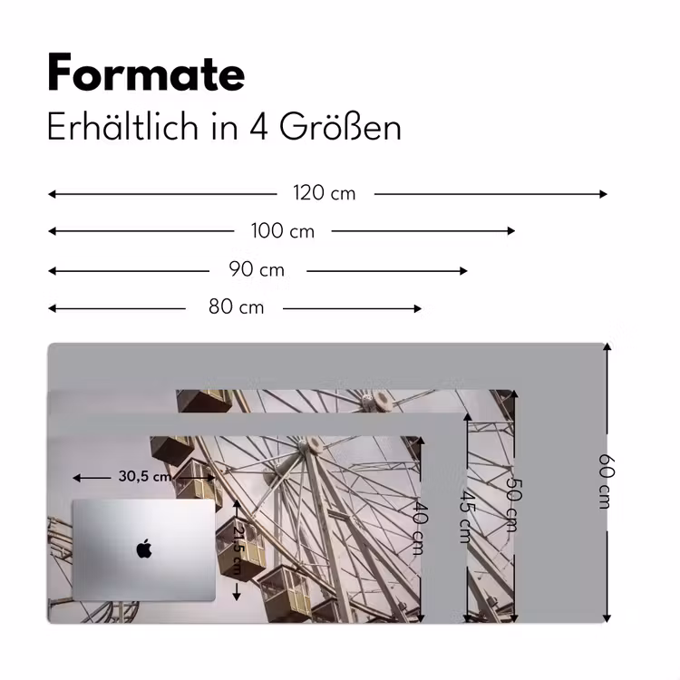 Schreibtischunterlage - Riesenrad – Attraktion – Grün — 5