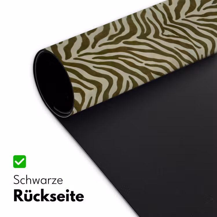 Schreibtischunterlage - Zebra-Muster – Grün – Modern — 2