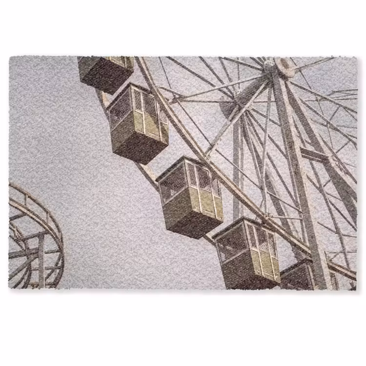 Fußmatte - Riesenrad – Attraktion – Grün — 1