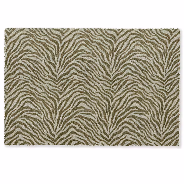 Fußmatte - Zebramuster – Grün – Modern — 1