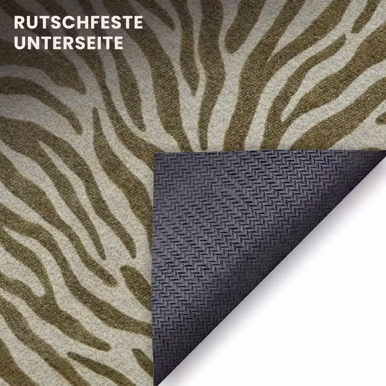 Fußmatte - Zebramuster – Grün – Modern — 6