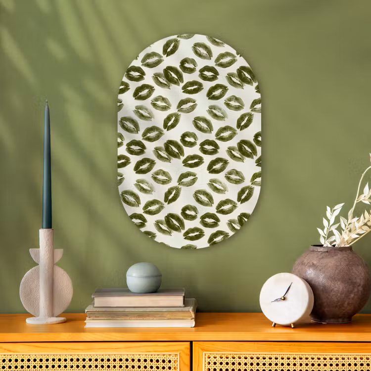 Forexbild Oval - Kuss – Muster – Grün — 3