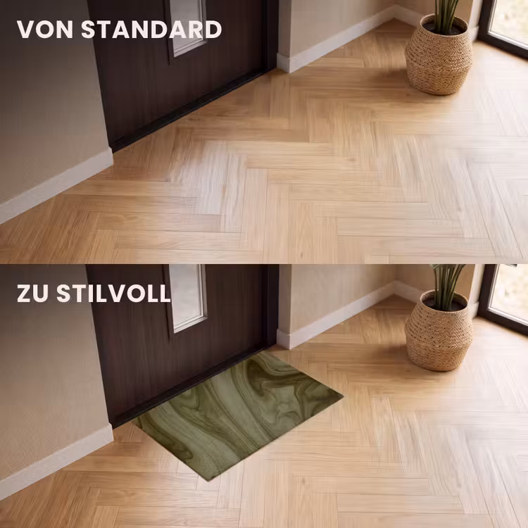 Fußmatte - Zusammenfassung – Grün – Modern — 3
