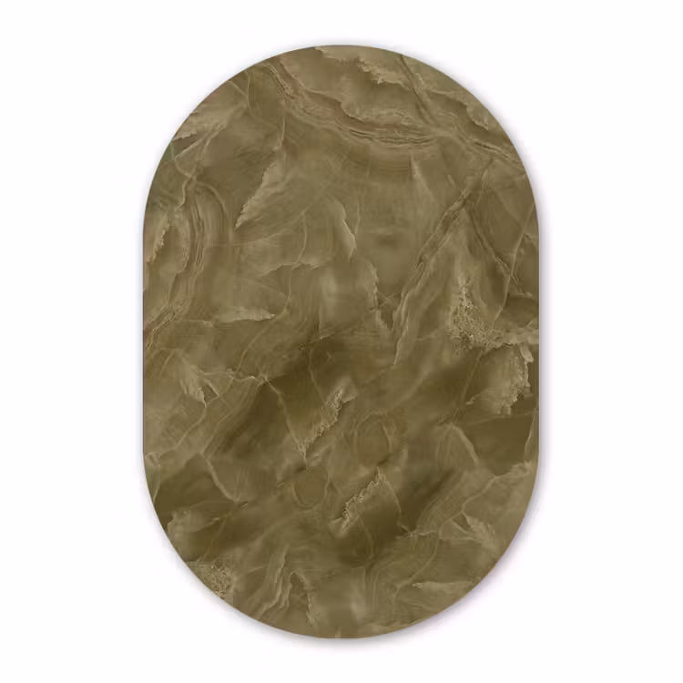 Forexbild Oval - Marmor – Grün – Abstrakt — 1