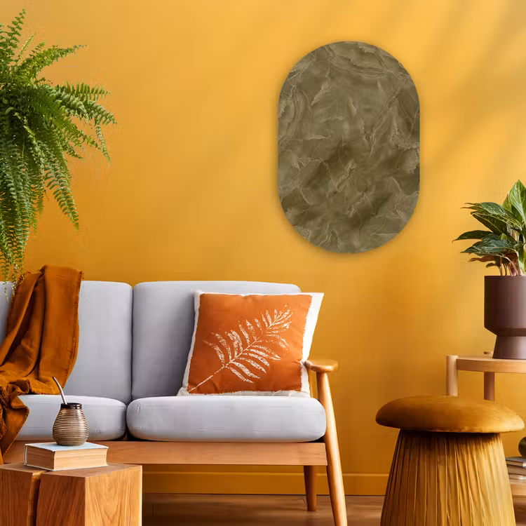 Forexbild Oval - Marmor – Grün – Abstrakt — 2