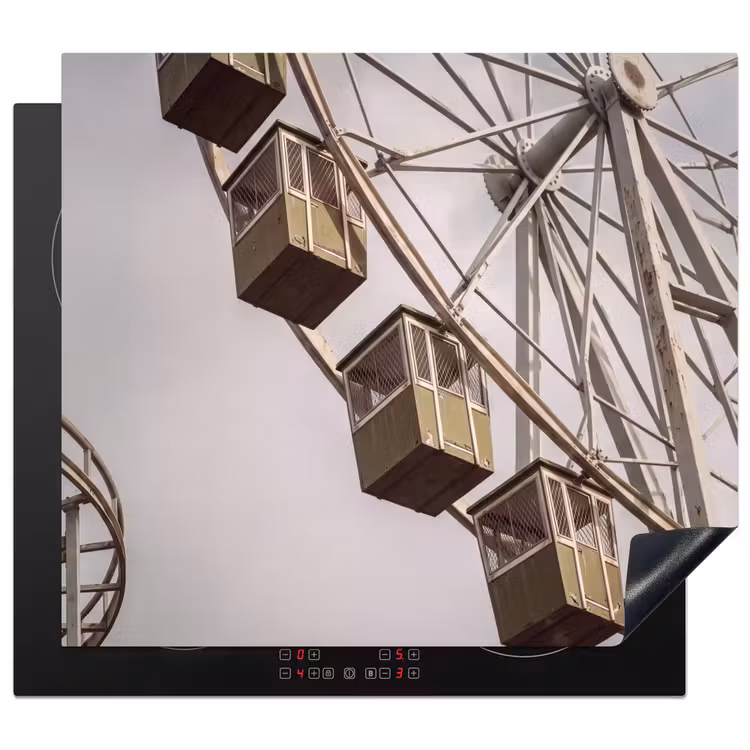 Herdabdeckplatte - Riesenrad – Attraktion – Grün — 1