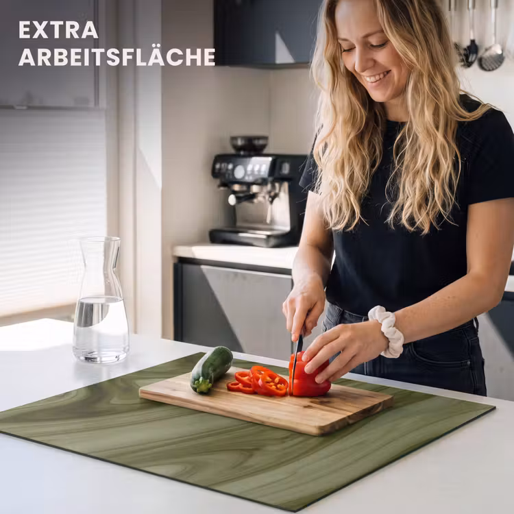 Herdabdeckplatte - Zusammenfassung – Grün – Modern — 4