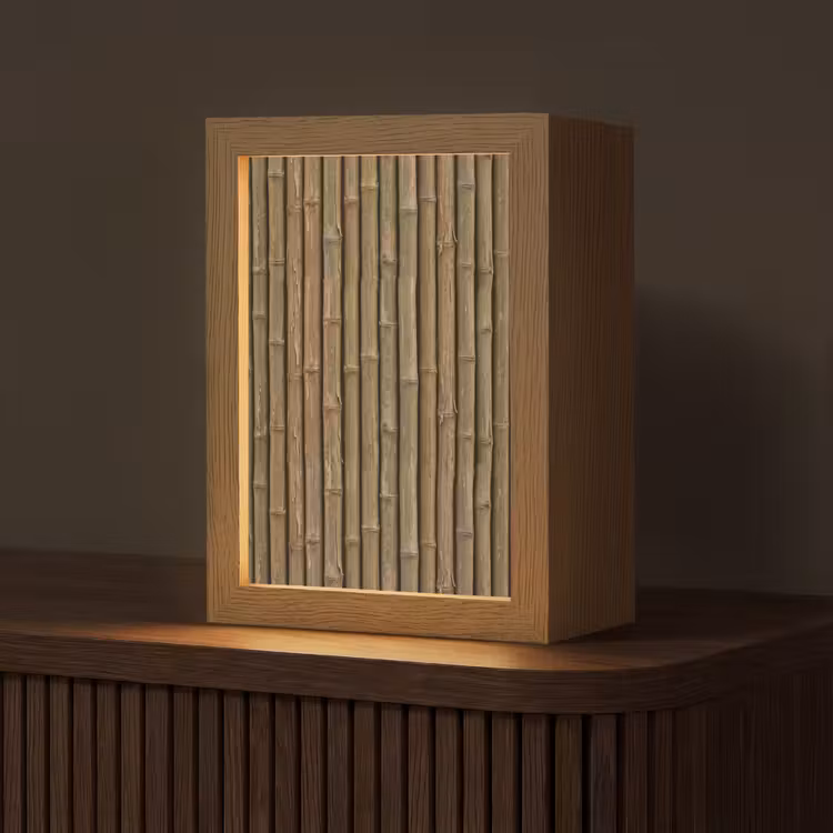 Personalisierte Lightbox - Bambus – Stängel – Natur — 1