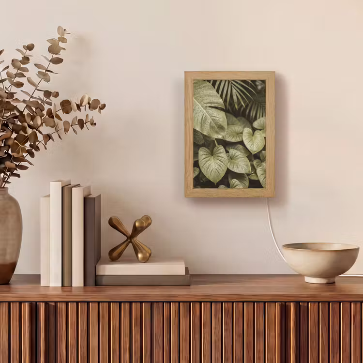 Personalisierte Lightbox - Grüne Blätter – Natur — 4