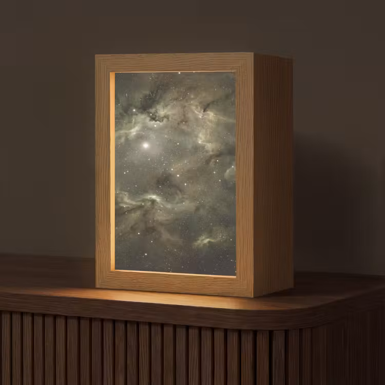 Personalisierte Lightbox - Nebel – Sterne – Weltraum — 1