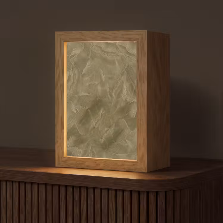 Personalisierte Lightbox - Marmor – Grün – Abstrakt — 1