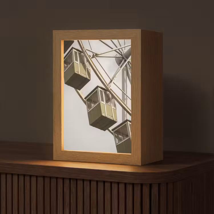 Personalisierte Lightbox - Riesenrad – Attraktion – Grün — 1