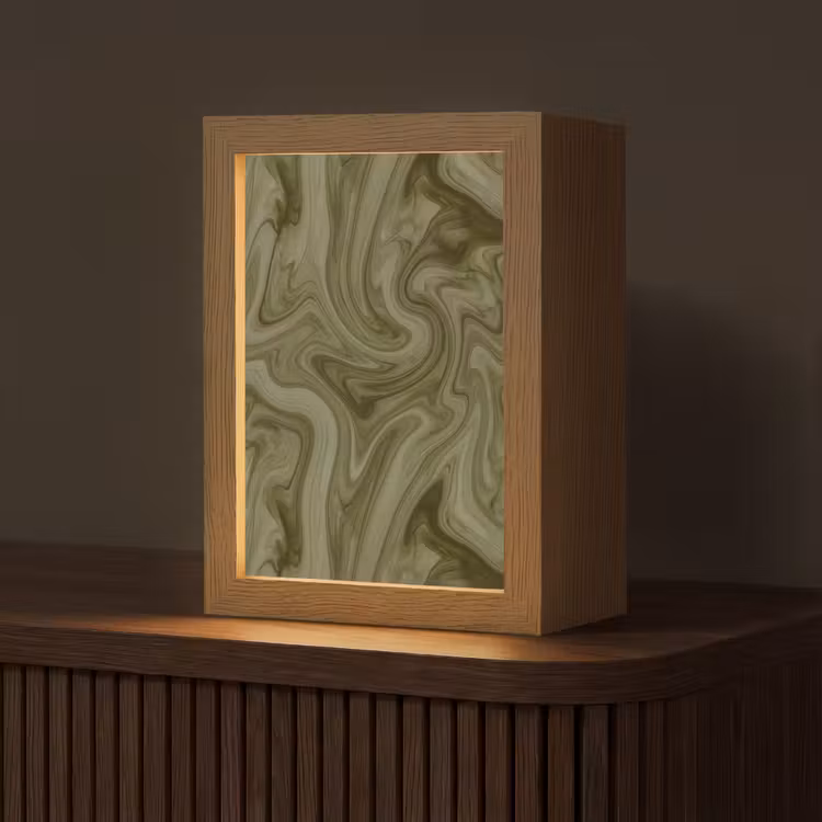 Personalisierte Lightbox - Zusammenfassung – Grün – Modern — 1