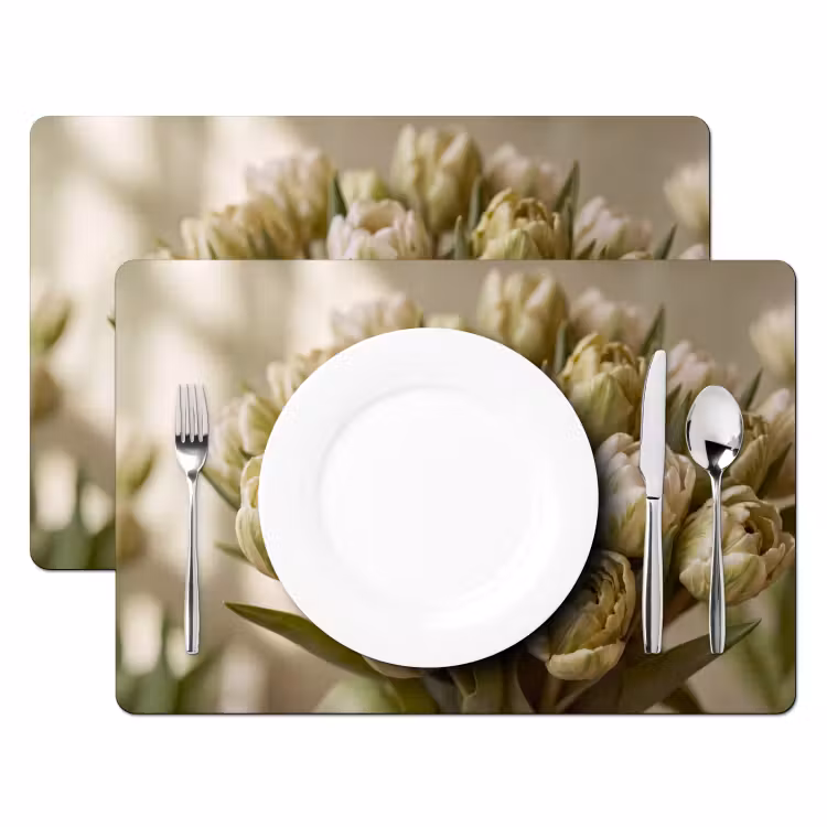Tischset - 6 Stück - Blumen – Grün – Natur — 2