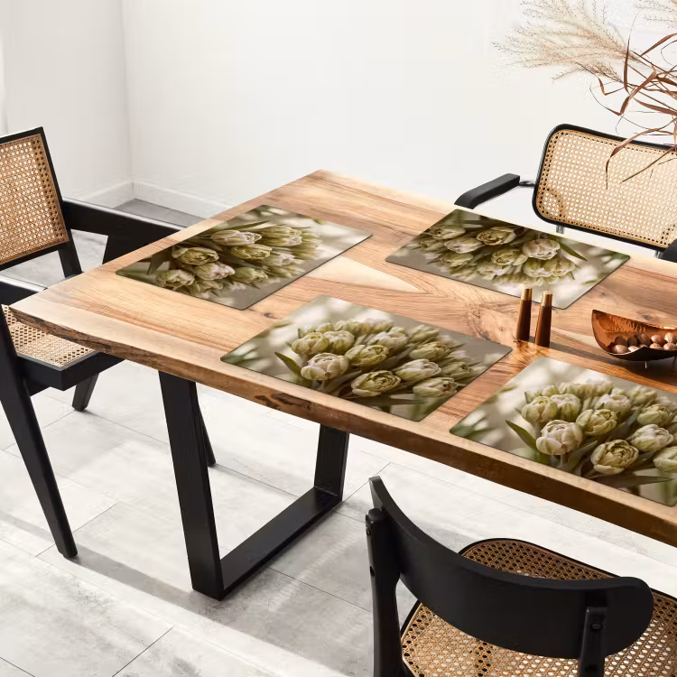 Tischset - 6 Stück - Blumen – Grün – Natur — 3