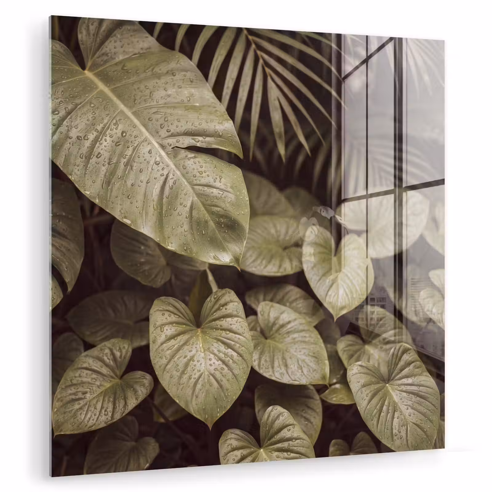 Glasbild - Grüne Blätter – Natur — 1
