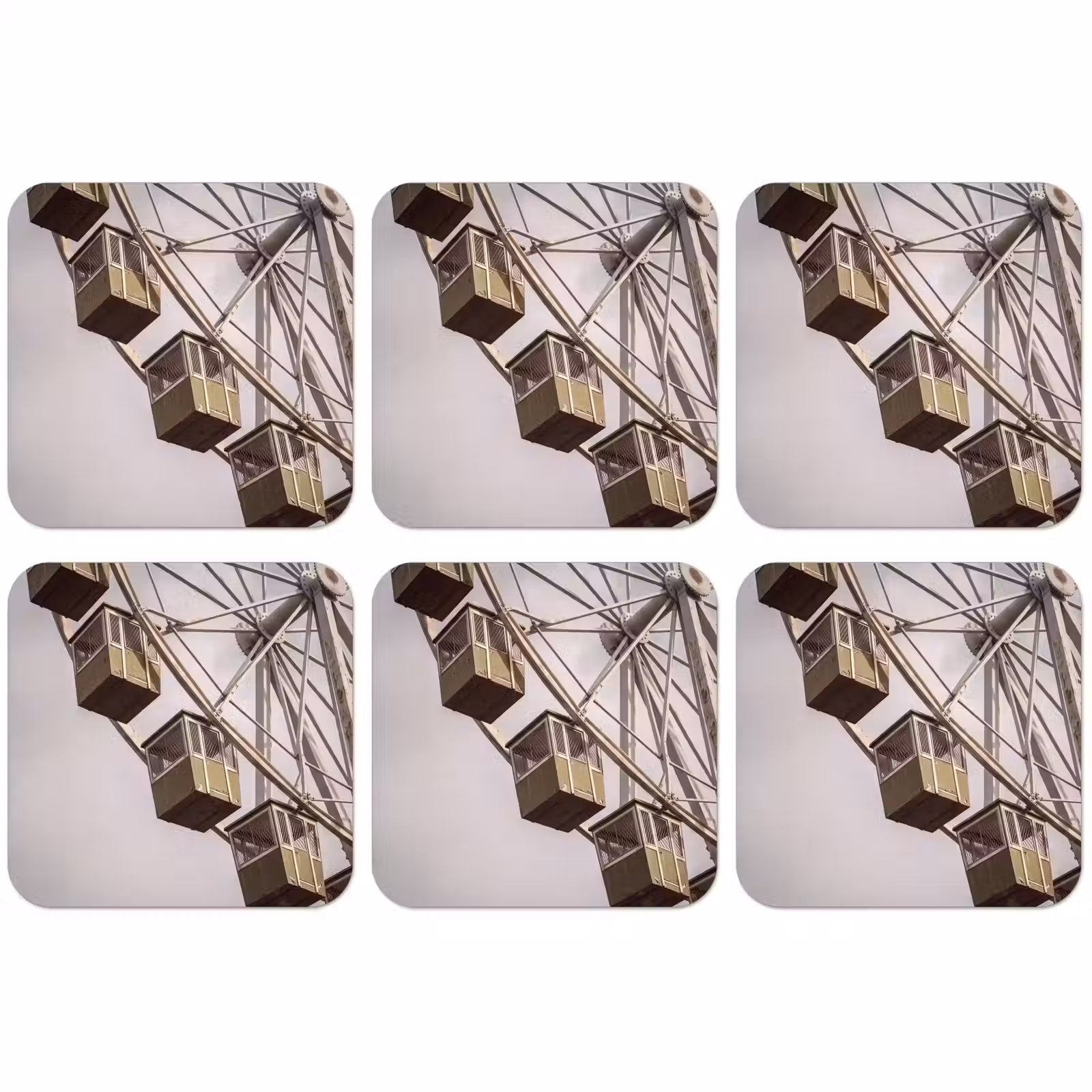 Untersetzer - Riesenrad – Attraktion – Grün — 1
