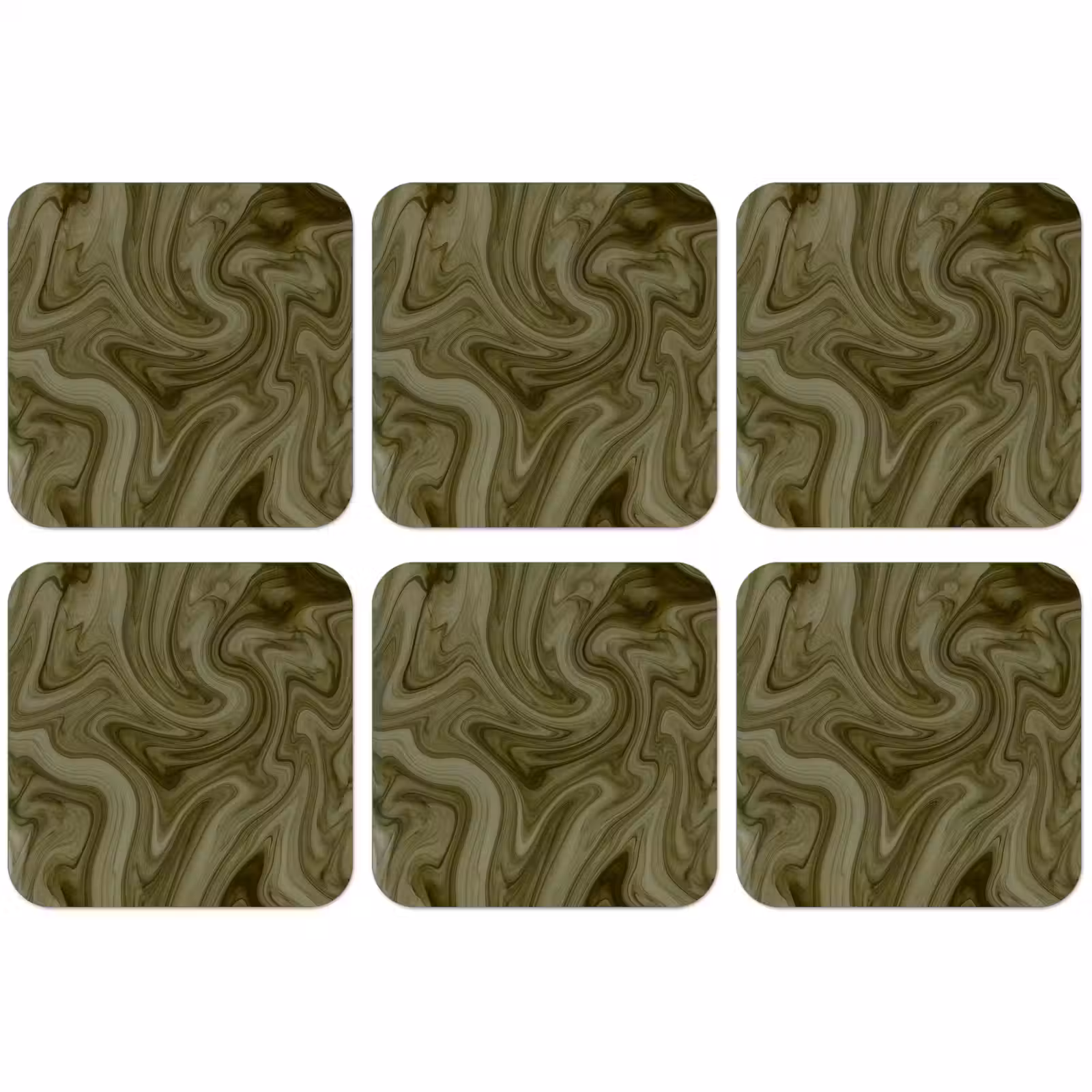Untersetzer - Zusammenfassung – Grün – Modern — 1