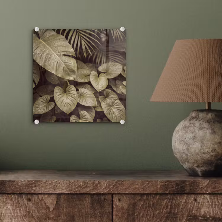 Glasbild - Grüne Blätter – Natur — 4