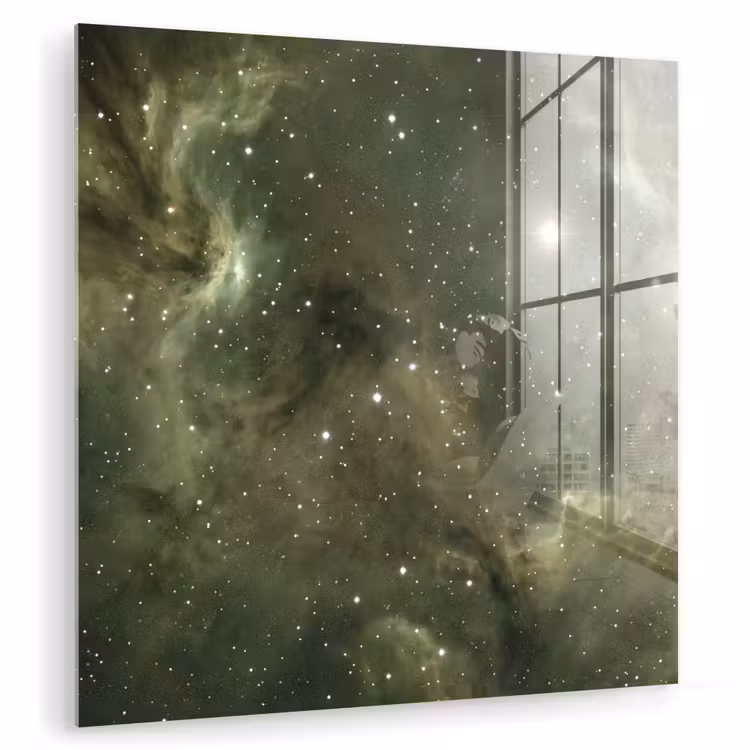 Glasbild - Nebel – Sterne – Weltraum — 1