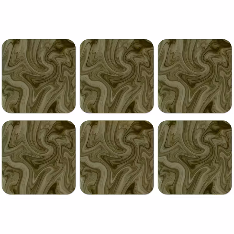 Untersetzer - Zusammenfassung – Grün – Modern — 1