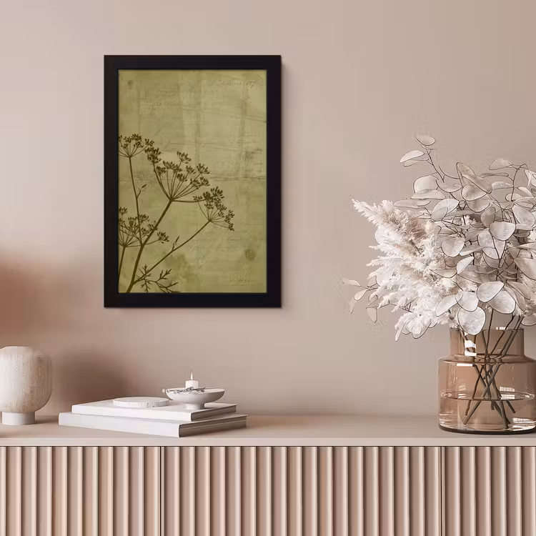 Bilder mit Rahmen - Blumen – Schrift – Grün — 4