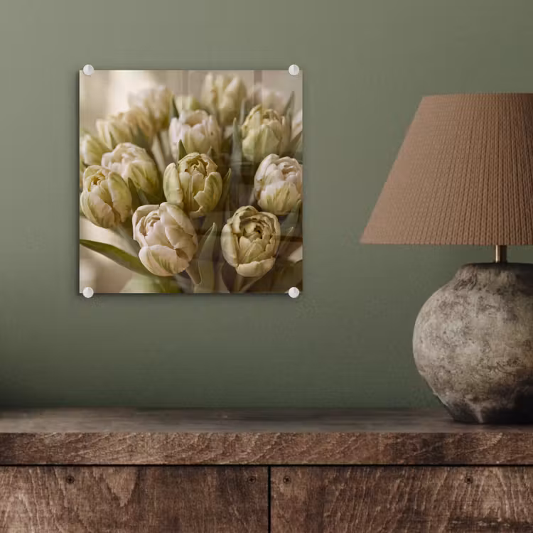 Glasbild - Blumen – Grün – Natur — 4