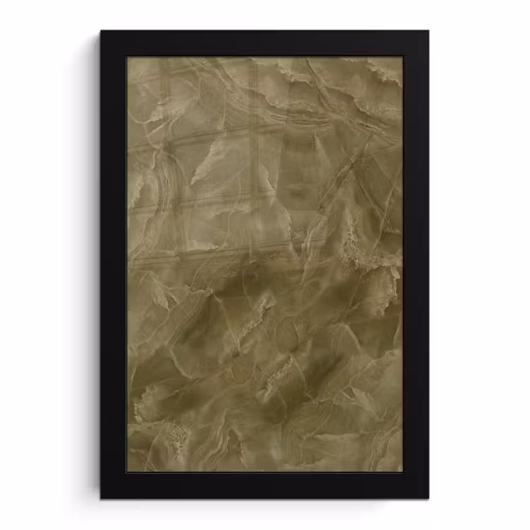 Bilder mit Rahmen - Marmor – Grün – Abstrakt — 1