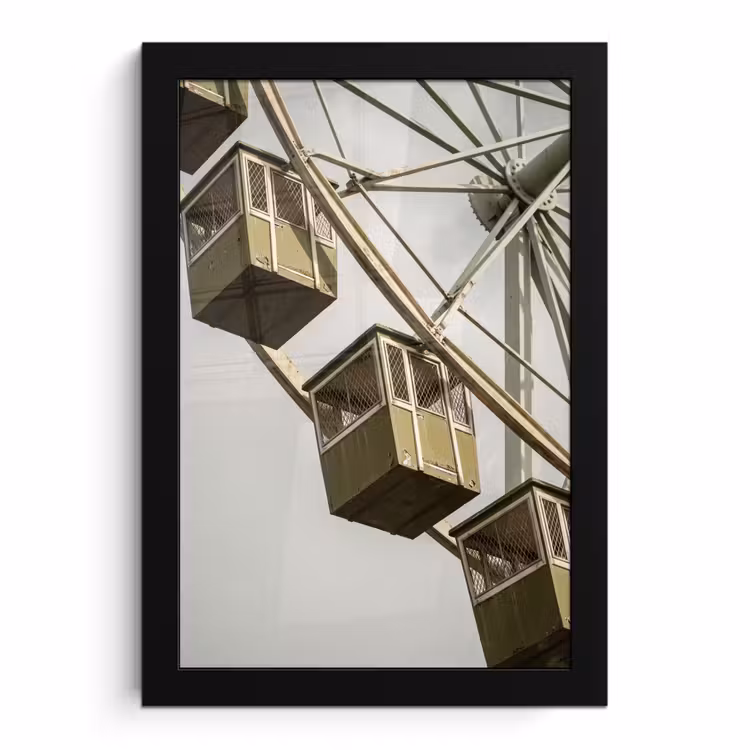 Bilder mit Rahmen - Riesenrad – Attraktion – Grün — 1