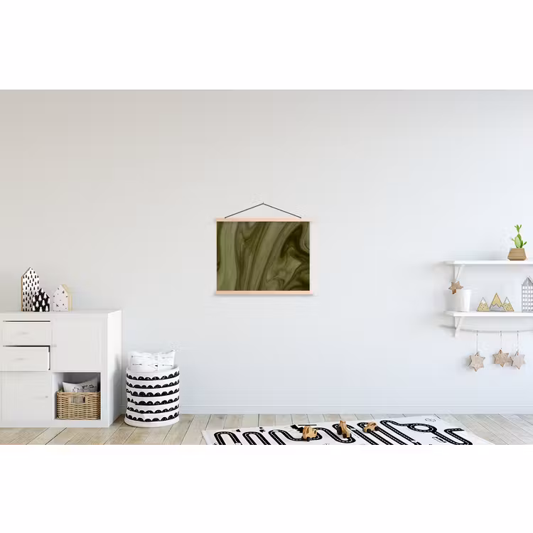 Stoffbild - Zusammenfassung – Grün – Modern — 2