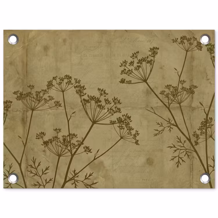 Gartenposter - Blumen – Schrift – Grün — 1