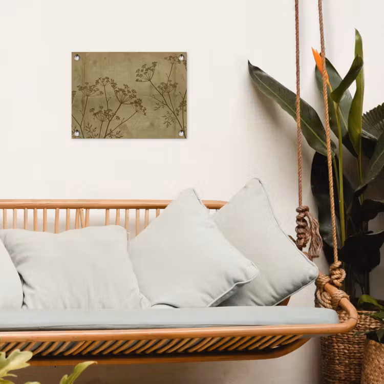 Gartenposter - Blumen – Schrift – Grün — 4