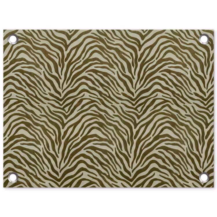 Gartenposter - Zebra-Muster – Grün – Modern — 1