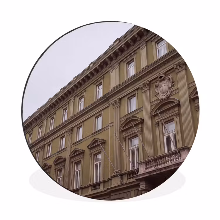 Alu-Dibond-Bild Rund - Gebäude – Fassade – Klassisch — 1