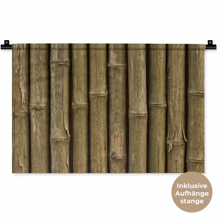 Wandteppich - Bambus – Stängel – Natur — 9