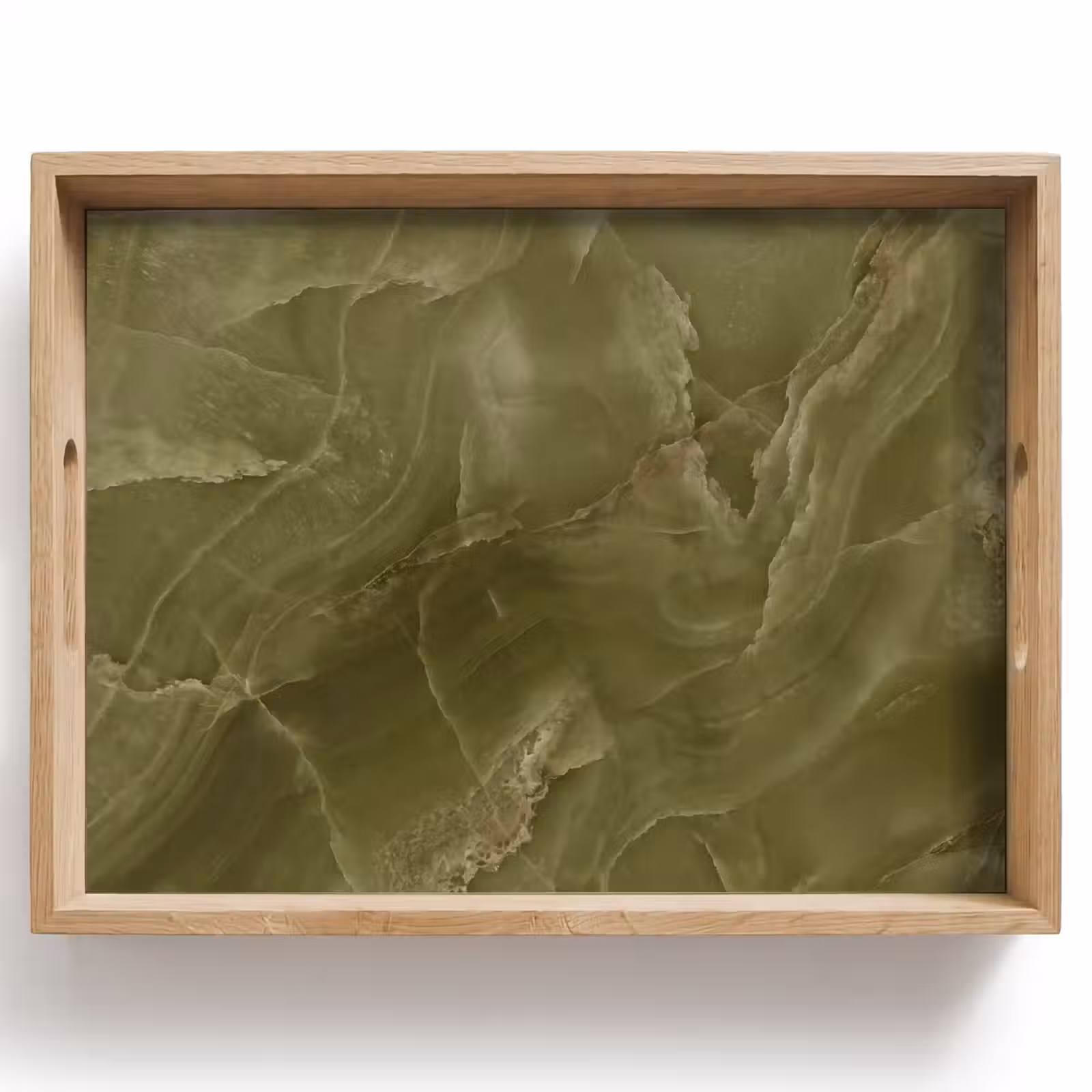 Tablett - Marmor – Grün – Abstrakt — 1