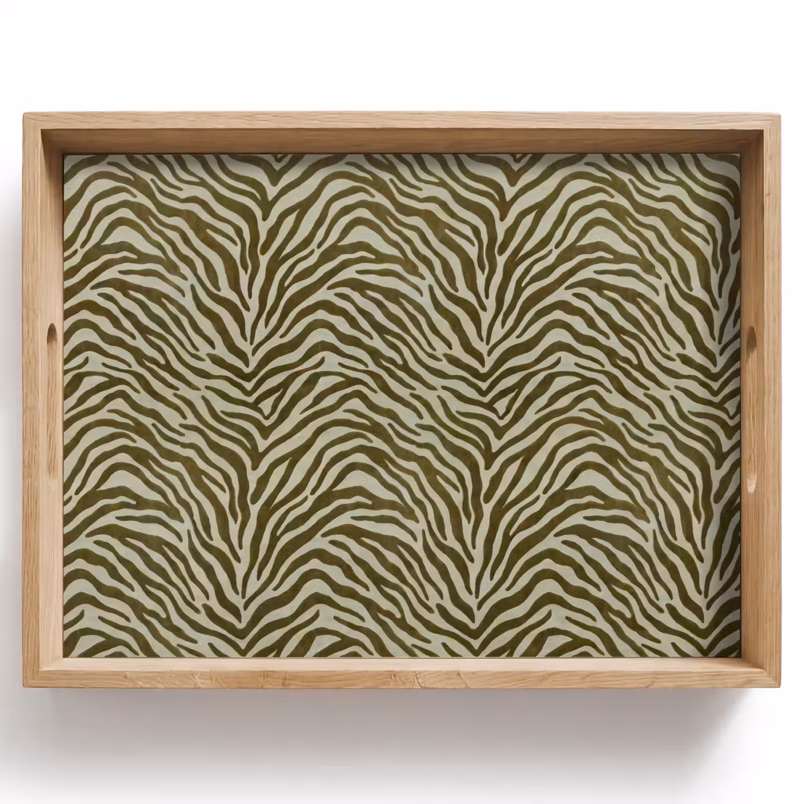 Tablett - Zebra-Muster – Grün – Modern — 1
