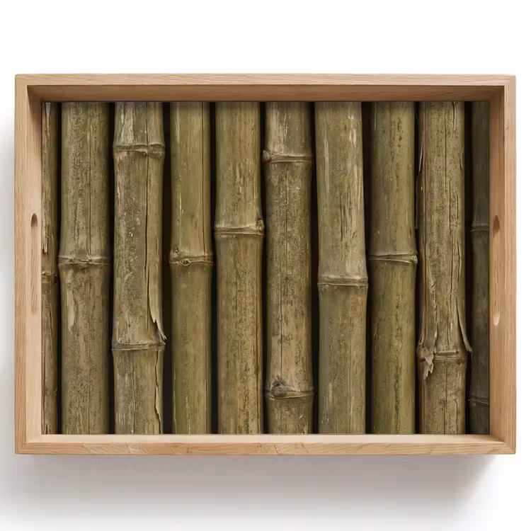 Tablett - Bambus – Stängel – Natur — 1