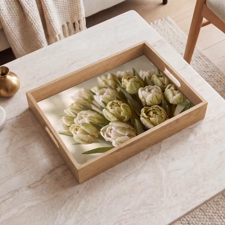 Tablett - Blumen – Grün – Natur — 2