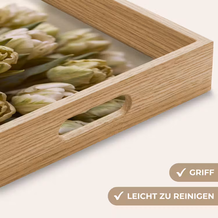 Tablett - Blumen – Grün – Natur — 5