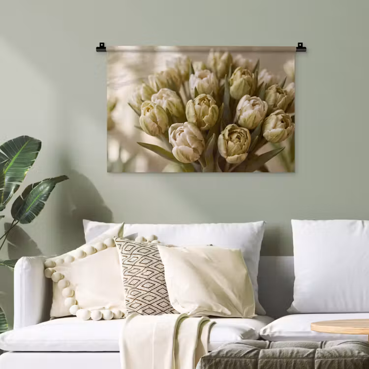 Wandteppich - Blumen – Grün – Natur — 4