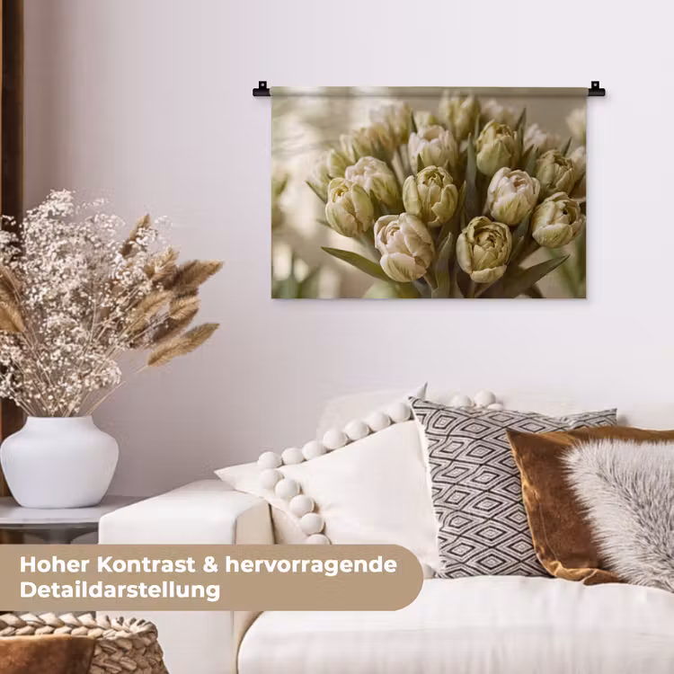Wandteppich - Blumen – Grün – Natur — 6