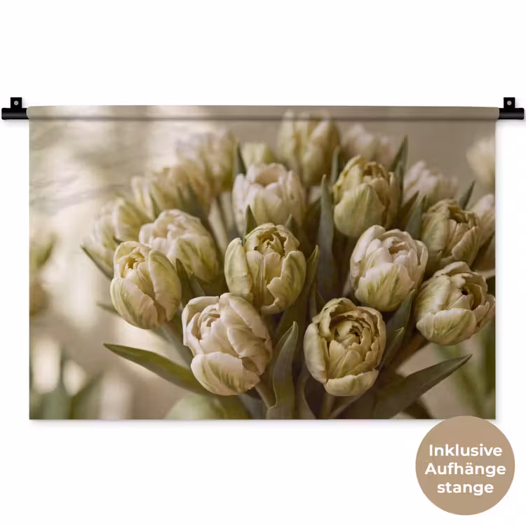 Wandteppich - Blumen – Grün – Natur — 9