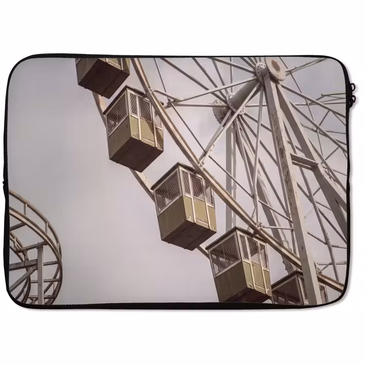 Laptop hülle - Riesenrad – Attraktion – Grün — 1