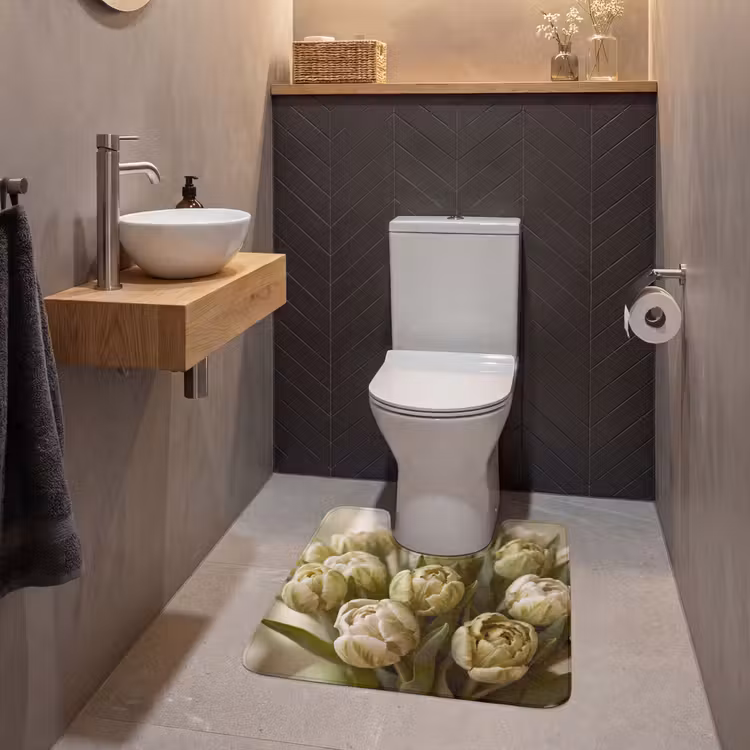 WC Vorleger - Blumen – Grün – Natur — 2